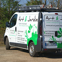 Camion art et jardin